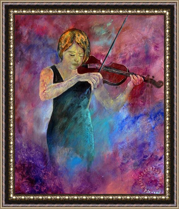 Pol Ledent Violinist Framed Print