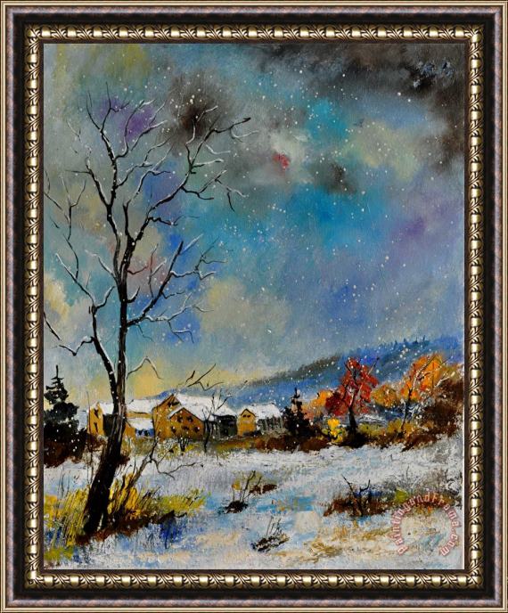 Pol Ledent Winter scene Framed Painting