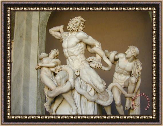 Polydoros of Rhodes Laocoon And His Sons Framed Painting