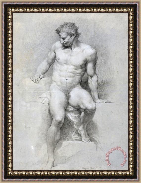 Pompeo Batoni Academic Nude Framed Print