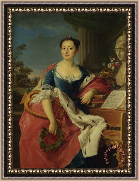 Pompeo Girolamo Batoni Portrait of The Principessa Giancinta Orsini Buoncompagni Ludovisis, Duchess D'arce Framed Painting