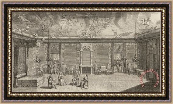 Quirijn Fonbonne The State Bedroom During The Reception of The Bride at Dresden Palace Framed Painting