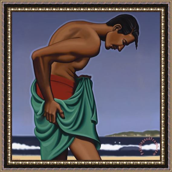R. Kenton Nelson After a Swim, 2019 Framed Painting