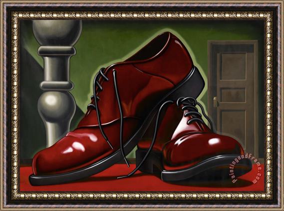 R. Kenton Nelson Big Shoes Framed Painting