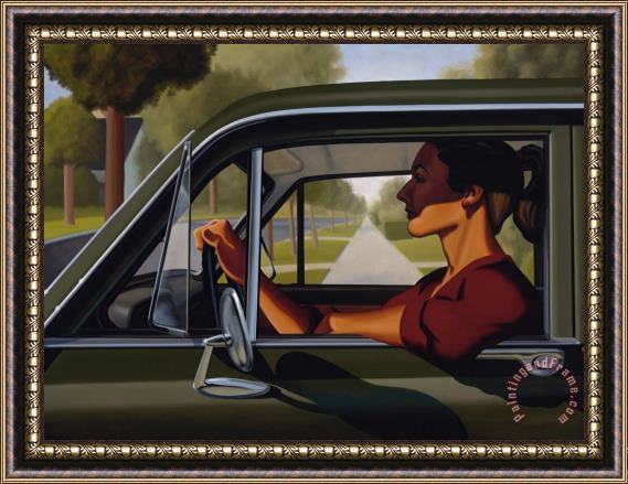 R. Kenton Nelson Herself's Daily, 2020 Framed Painting