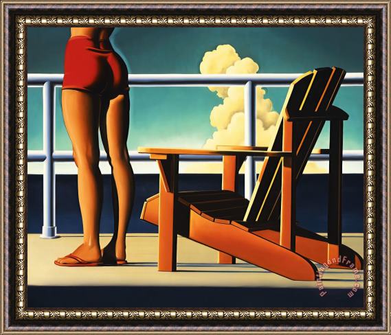 R. Kenton Nelson Two Seats Framed Painting