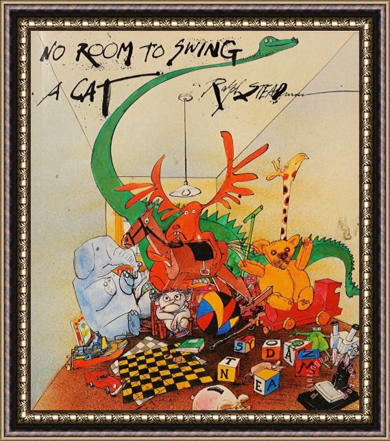 Ralph Steadman No Room to Swing a Cat, 1989 Framed Painting