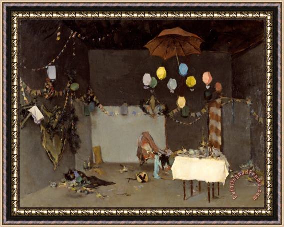 Ramon Casas i Carbo Studio Interior Framed Painting