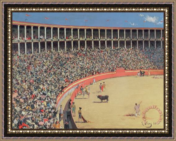 Ramon Casas i Carbo The Bullfight Framed Print