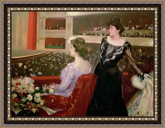 Ramon Casas i Carbo The Lyceum Framed Painting
