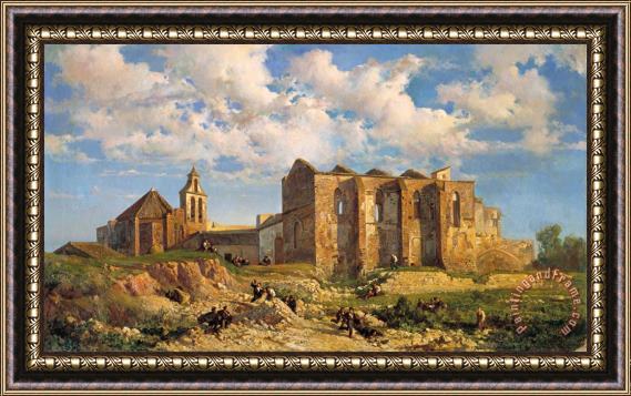 Ramon Marti Alsina Ruins of The Church of The Holy Sepulchre Framed Print