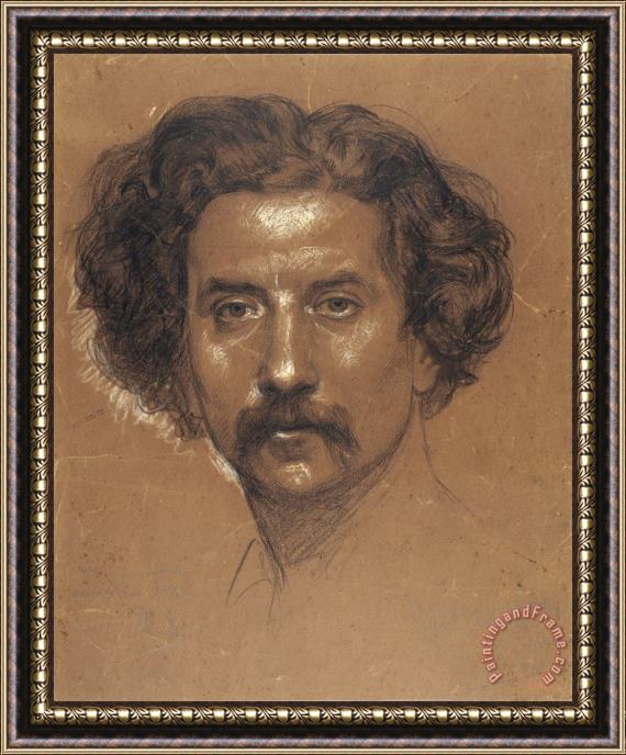Ramon Marti Alsina Self Portrait Framed Painting