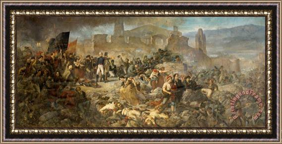 Ramon Marti Alsina The Great Day of Girona Framed Painting