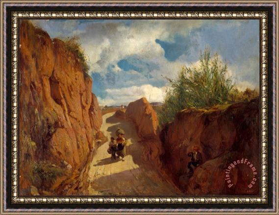 Ramon Marti Alsina The Path to Granollers Framed Painting