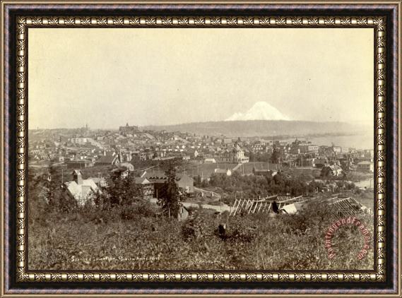 Randolph Caldecott Seattle South From Queen Anne Hill Framed Print