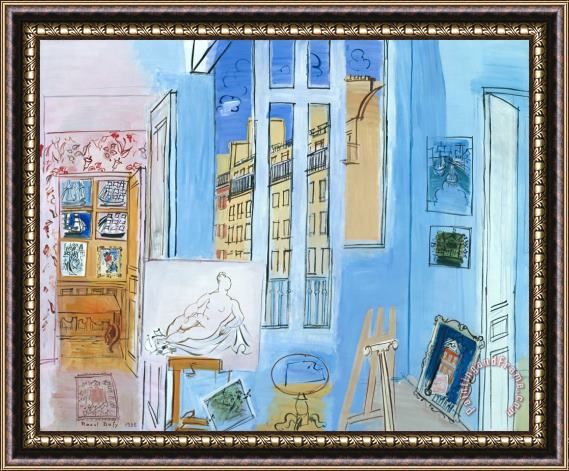 Raoul Dufy The Artist's Studio Framed Painting