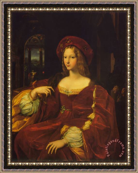 Raphael Joanna of Aragon Framed Print