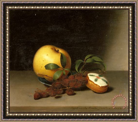 Raphaelle Peale Still Life with Cake Framed Painting