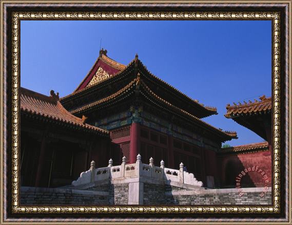 Raymond Gehman A Building in The Forbidden City Formerly The Imperial Palace Framed Painting