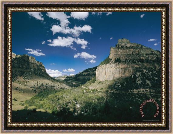 Raymond Gehman A View of Cliffs From The Cloud Peak Skyway Framed Painting