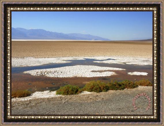 Raymond Gehman Badwater Basin in Death Valley National Park Ca Framed Painting