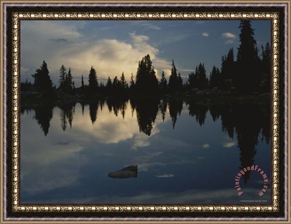 Raymond Gehman Beartooth Lake And Reflection Framed Painting
