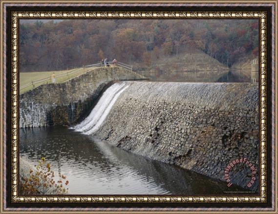 Raymond Gehman Civilian Conservation Corps Dam And Spillway at Douthat Lake Framed Print