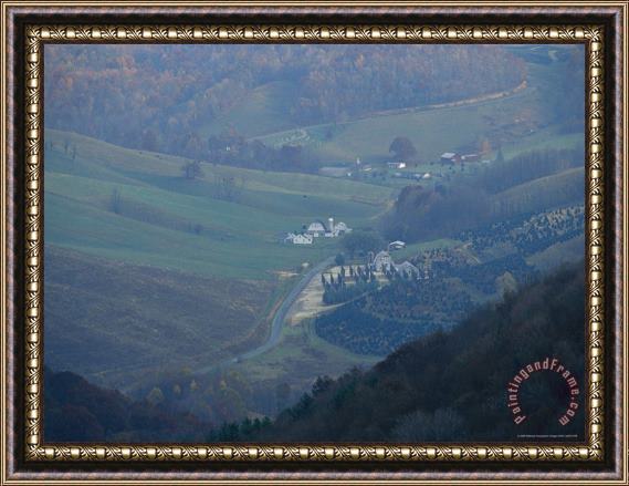 Raymond Gehman Farm Is Nestled in The Valley of Mount Rogers Recreation Area Framed Painting