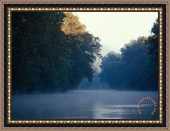 Raymond Gehman Morning Fog on The Green River Framed Print