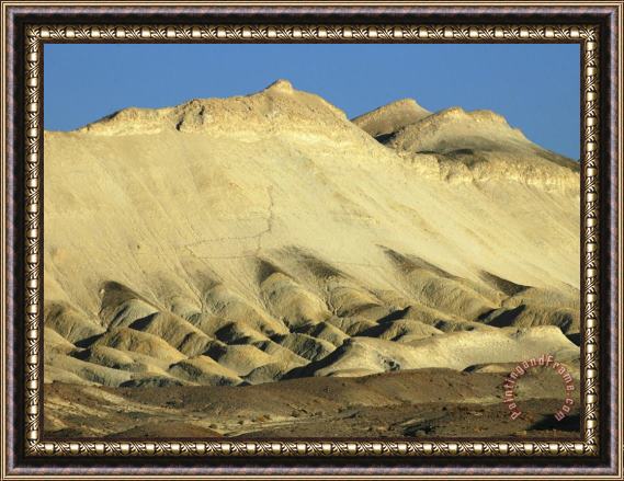 Raymond Gehman Mountains And Desolate Desert Landscape in Death Valley National Park Framed Painting