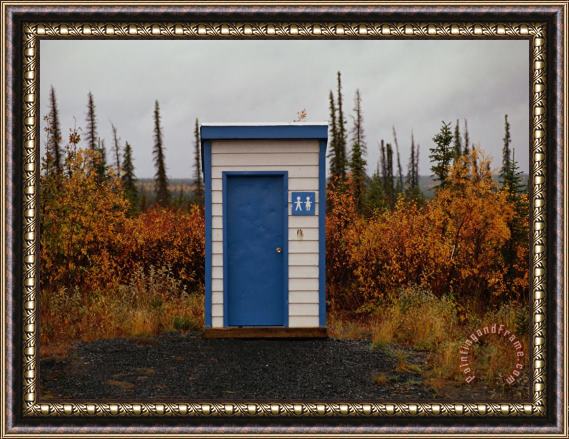 Raymond Gehman Outhouse in The Bush Framed Painting