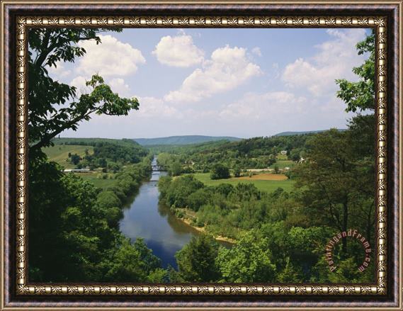 Raymond Gehman Railroad Bridge Over The Tye River at Its Confluence with The James Framed Print