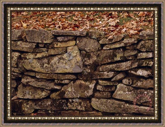 Raymond Gehman Rock Wall Along The Blue Ridge Parkway Framed Print