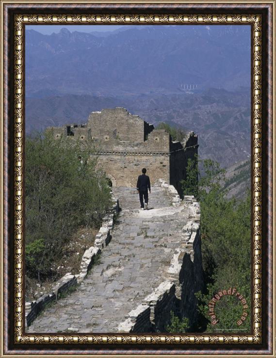 Raymond Gehman Simatai Great Wall Beijing Hebei Province China Framed Print