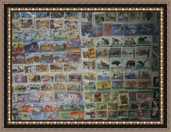 Raymond Gehman Stamps for Sale at a Souvenir Stand Framed Print