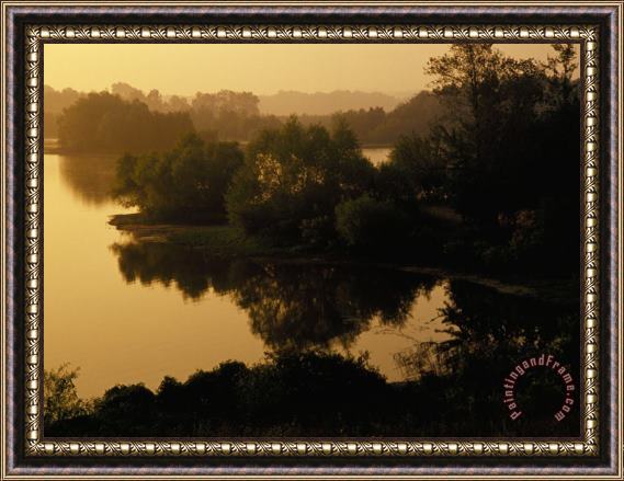 Raymond Gehman Sunrise on The Big Sandy River Framed Painting