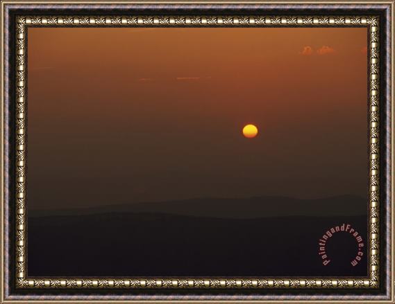Raymond Gehman Sunrise Over Mountain Ridges of The Allegheny Front Framed Print