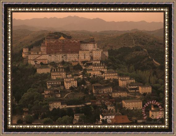 Raymond Gehman Sunset Over Potala Temple Chengde Hebei Provence China Framed Print