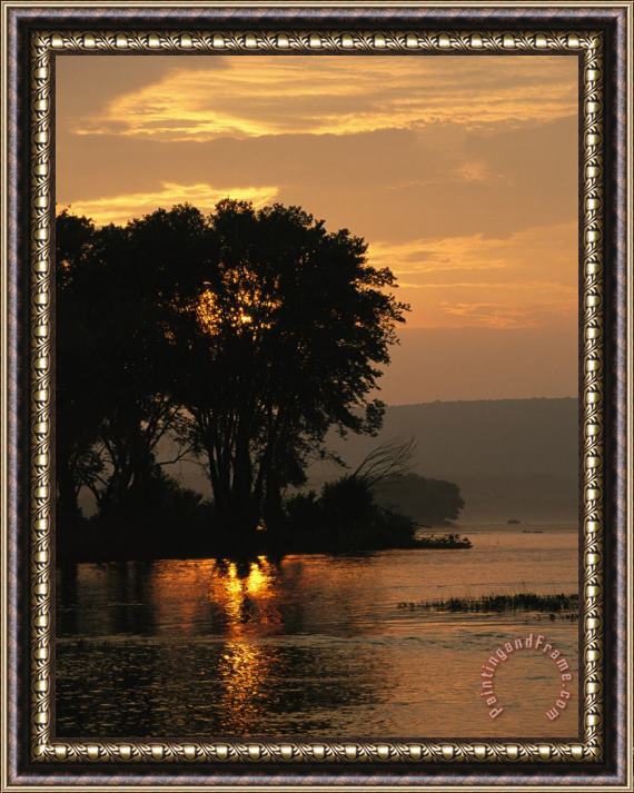Raymond Gehman Sunset Over The Susquehanna River Near Halifax Pennsylvania Framed Print