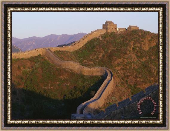 Raymond Gehman The Jinshaling Section of The Great Wall at The Beijing Hebei Border Framed Print