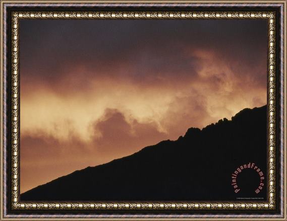 Raymond Gehman The Sun Sets Over a Canyon in Bighorn National Forest Framed Print