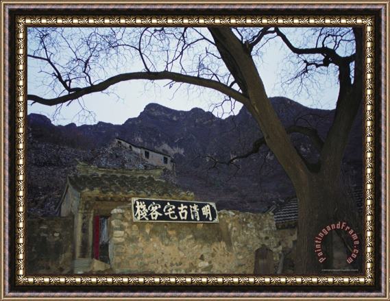 Raymond Gehman The Terraced Houses of a Rural Village Near Beijing Framed Painting