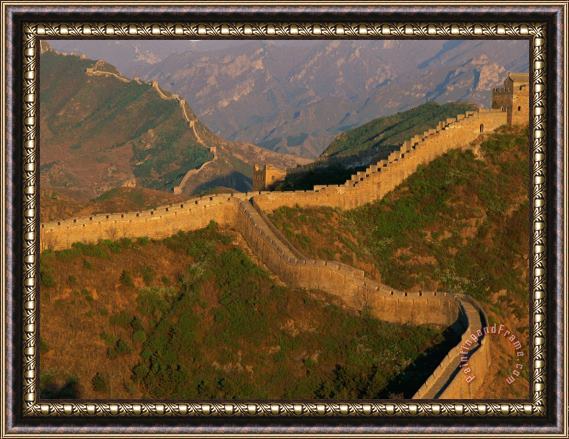 Raymond Gehman View of The Great Wall Framed Painting