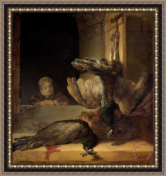 Rembrandt Dead Peacocks Framed Painting