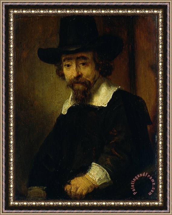 Rembrandt Dr Ephraim Bueno, Jewish Physician And Writer Framed Painting