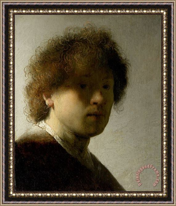Rembrandt Harmensz van Rijn Self Portrait Framed Painting