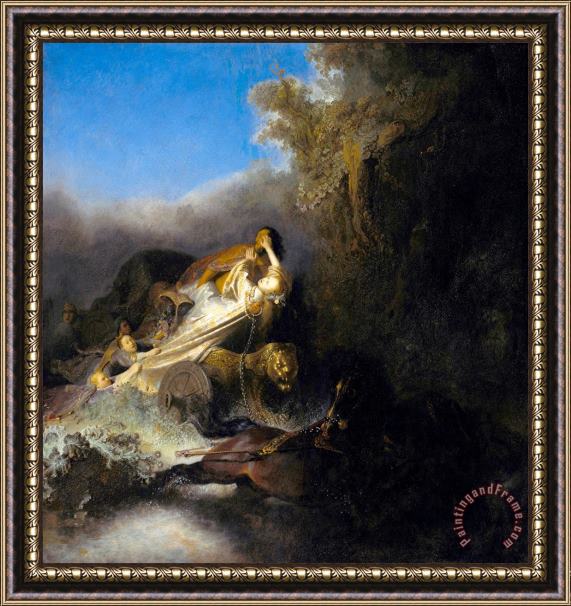 Rembrandt Harmensz van Rijn The Rape of Proserpine Framed Painting