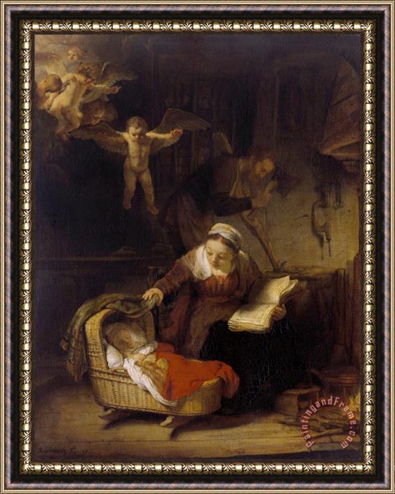 Rembrandt Harmensz van Rijn 小胁褟褌芯械 小械屑械泄褋褌胁芯 Framed Print