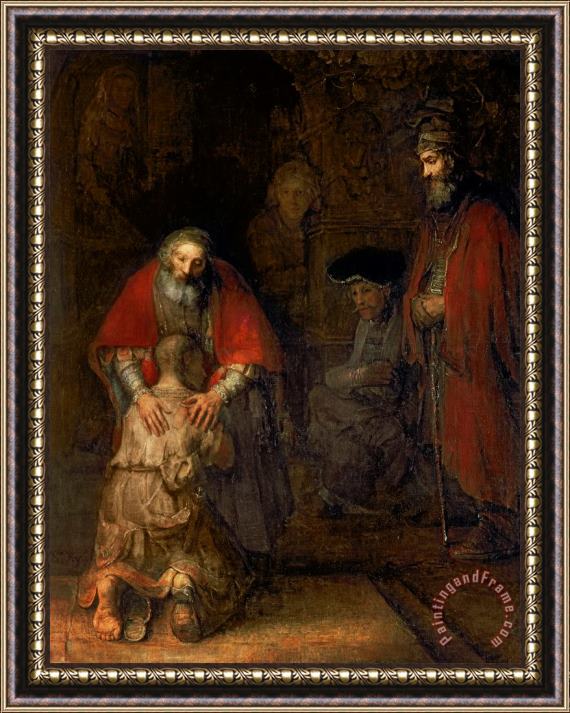 Rembrandt Harmenszoon van Rijn Return of the Prodigal Son Framed Painting