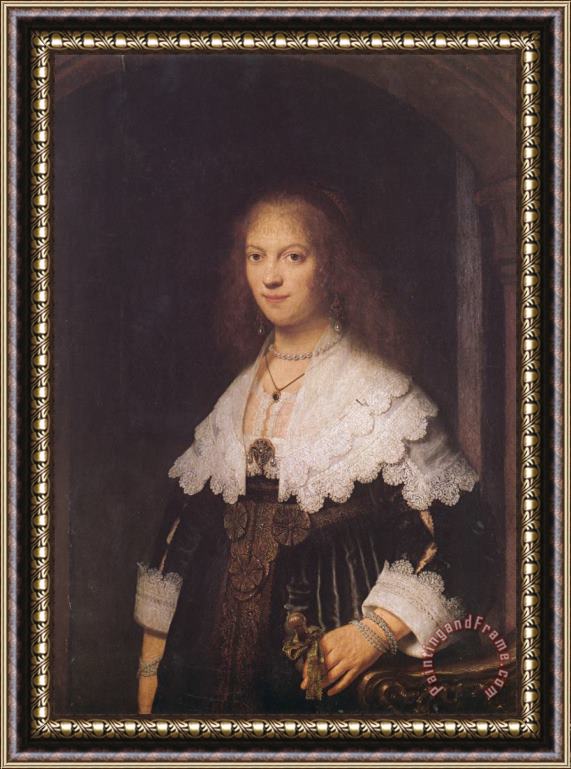 Rembrandt Maria Trip Framed Painting